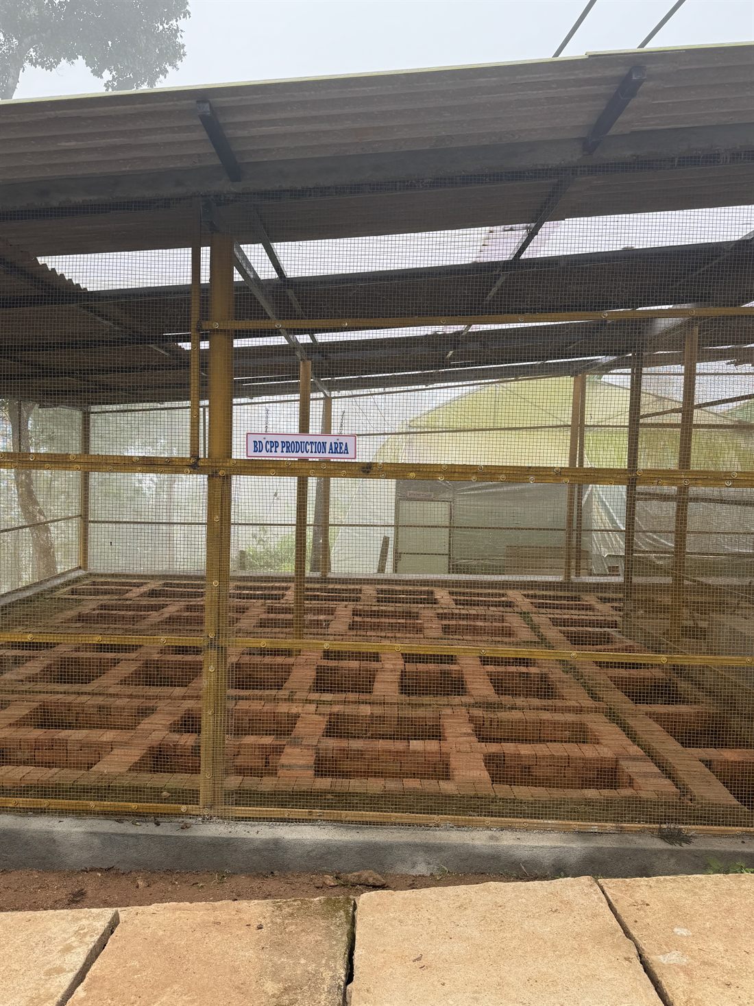 The biodynamic cow pat pit (BD CPP) production area