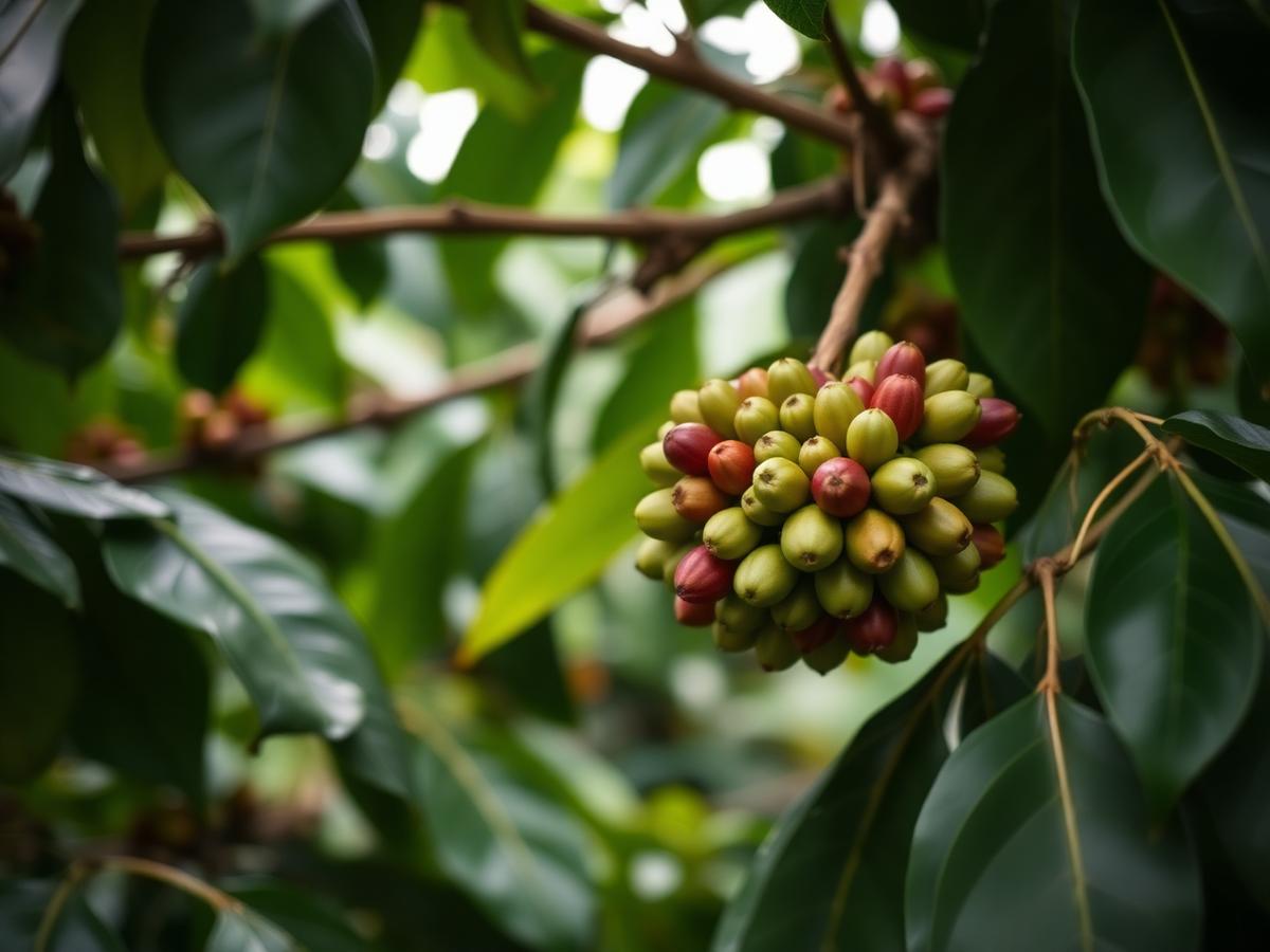 Robusta growing under shade